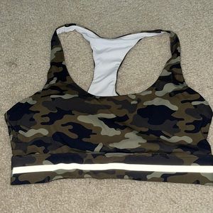 Camo zyia sports bra